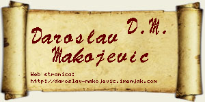 Daroslav Makojević vizit kartica